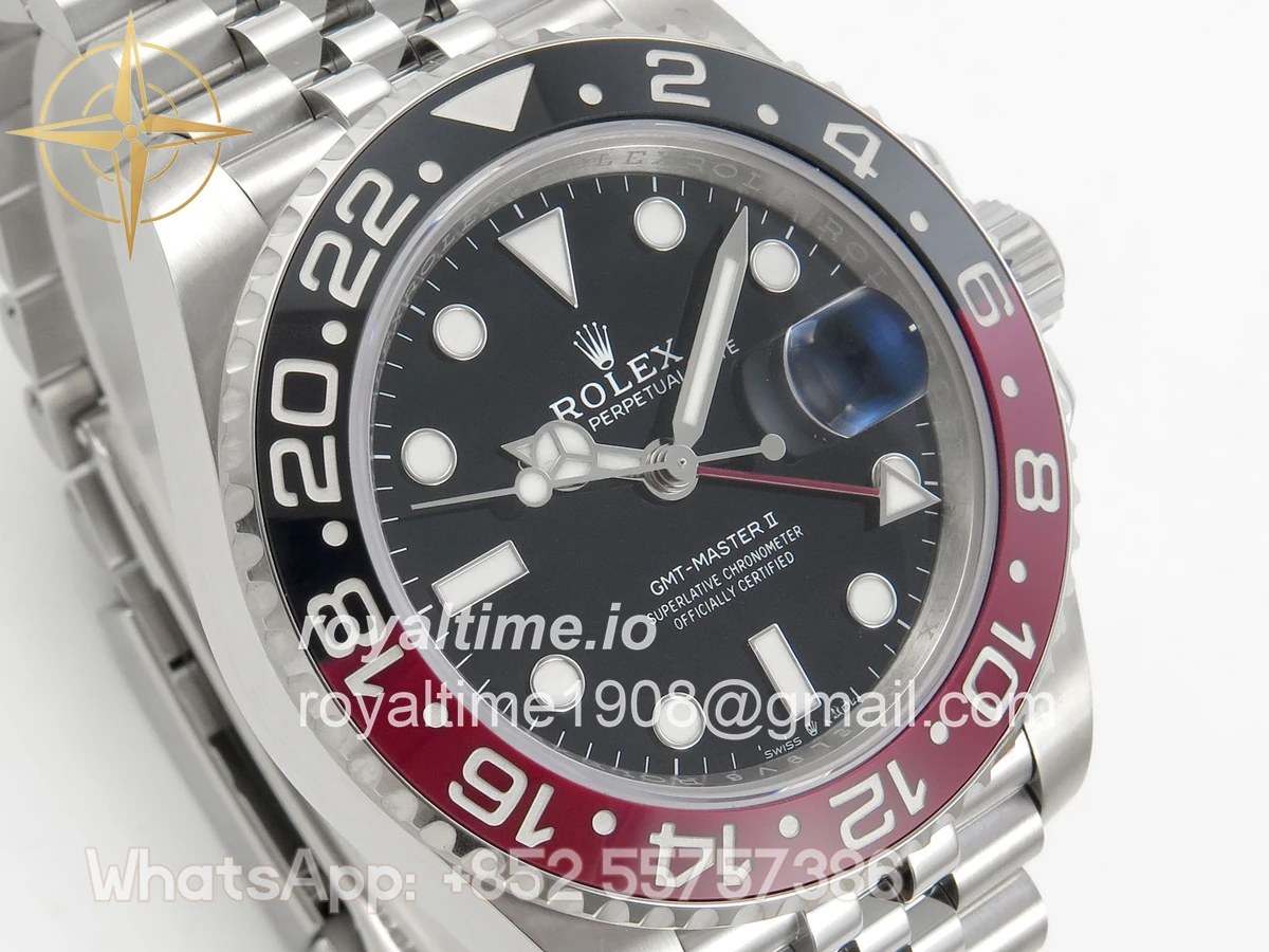 Rolex GMT-Master II 126710 Coke 904L Steel SCF Black Dial on Jubilee Bracelet SH3285 CHS - Image 4