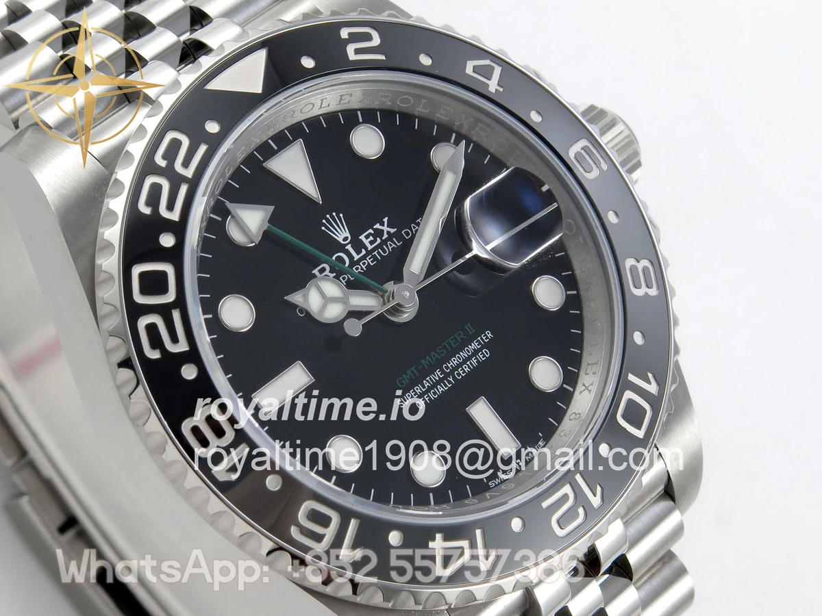 Rolex GMT-Master II 126710 GRNR 904L Steel ERF on Jubilee Bracelet JH3285 (Free Sprung) - Image 4