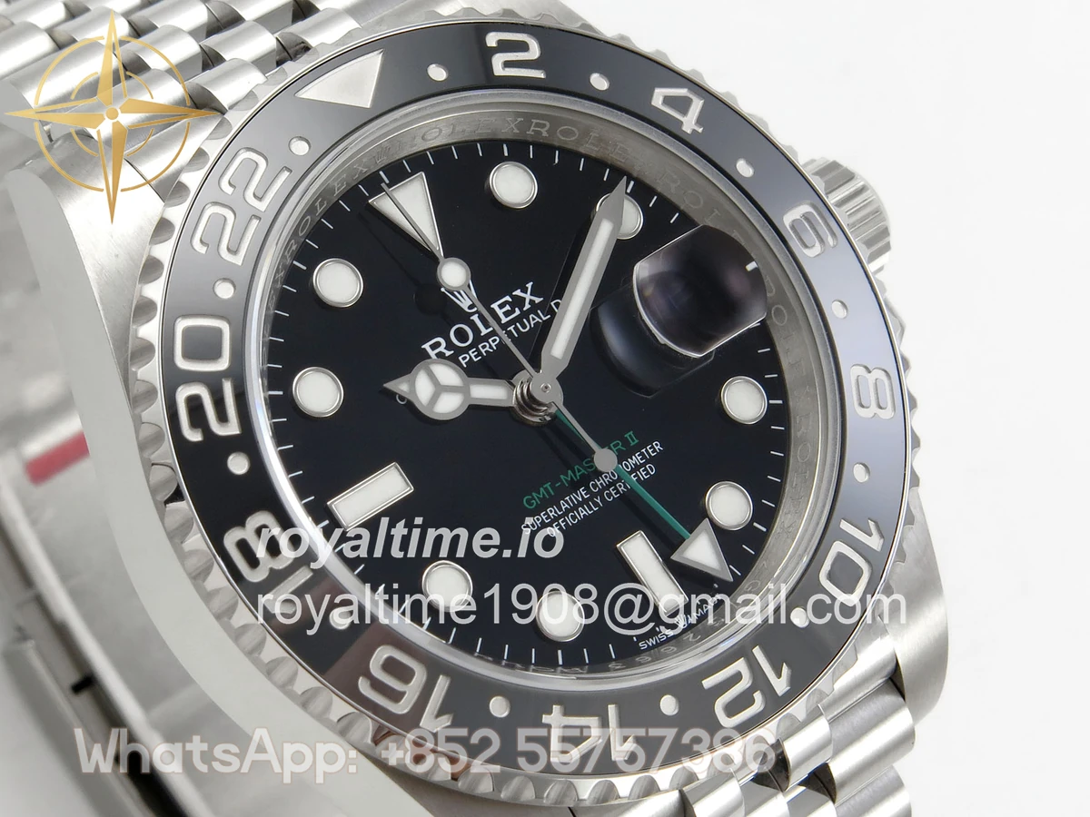 Rolex GMT-Master II 126710 GRNR 904L Steel RF on Jubilee Bracelet JH3285 - Image 4