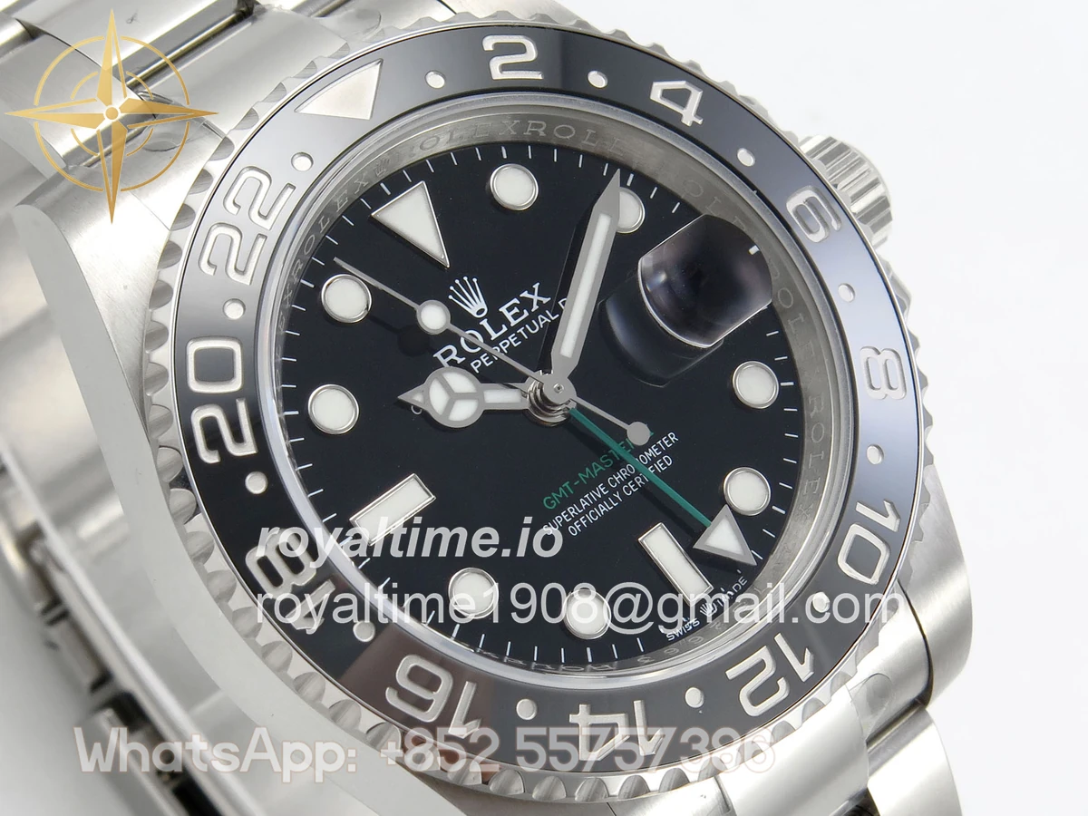 Rolex GMT-Master II 126710 GRNR 904L Steel RF on Oyster Bracelet JH3285 (Free Sprung) - Image 4