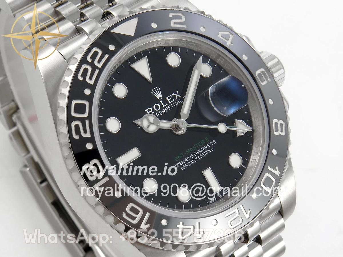 Rolex GMT-Master II 126710 GRNR 904L Steel SCF Black Dial on Jubilee Bracelet SH3285 CHS - Image 4