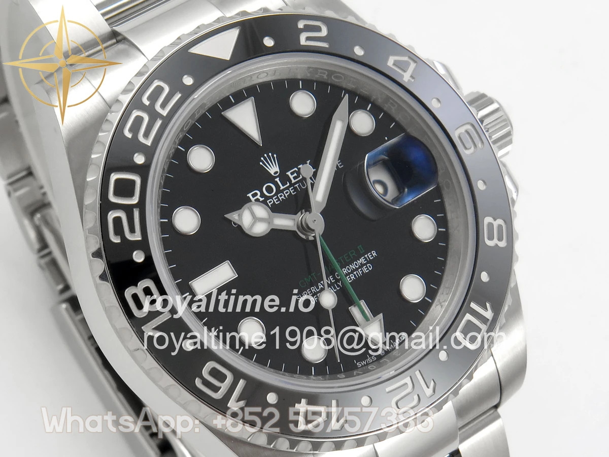 Rolex GMT-Master II 126710 GRNR 904L Steel SCF Black Dial on Oyster Bracelet SH3285 CHS - Image 4