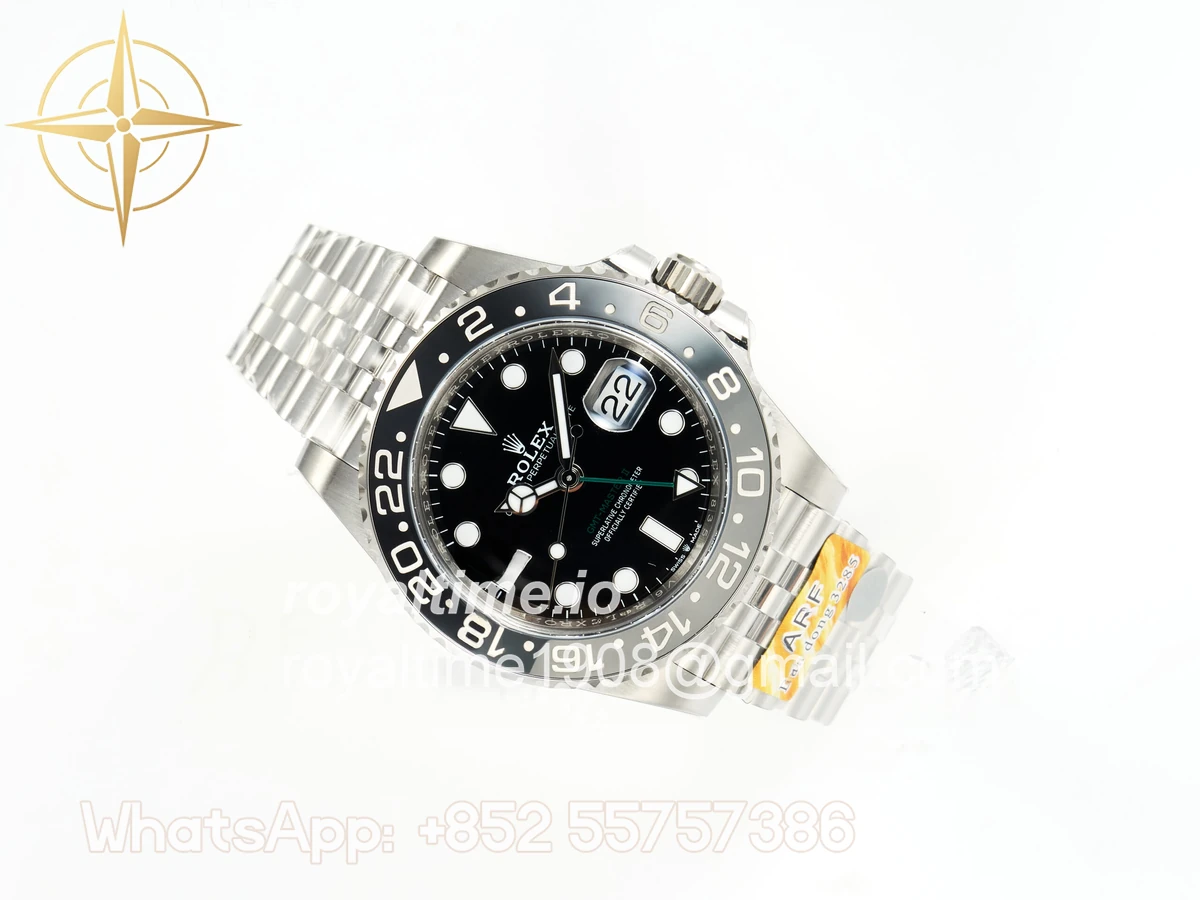 Rolex GMT-Master II 126710 GRNR Black/Gray Ceramic ARF on Jubilee Bracelet DD3285 CHS V3 - Image 4
