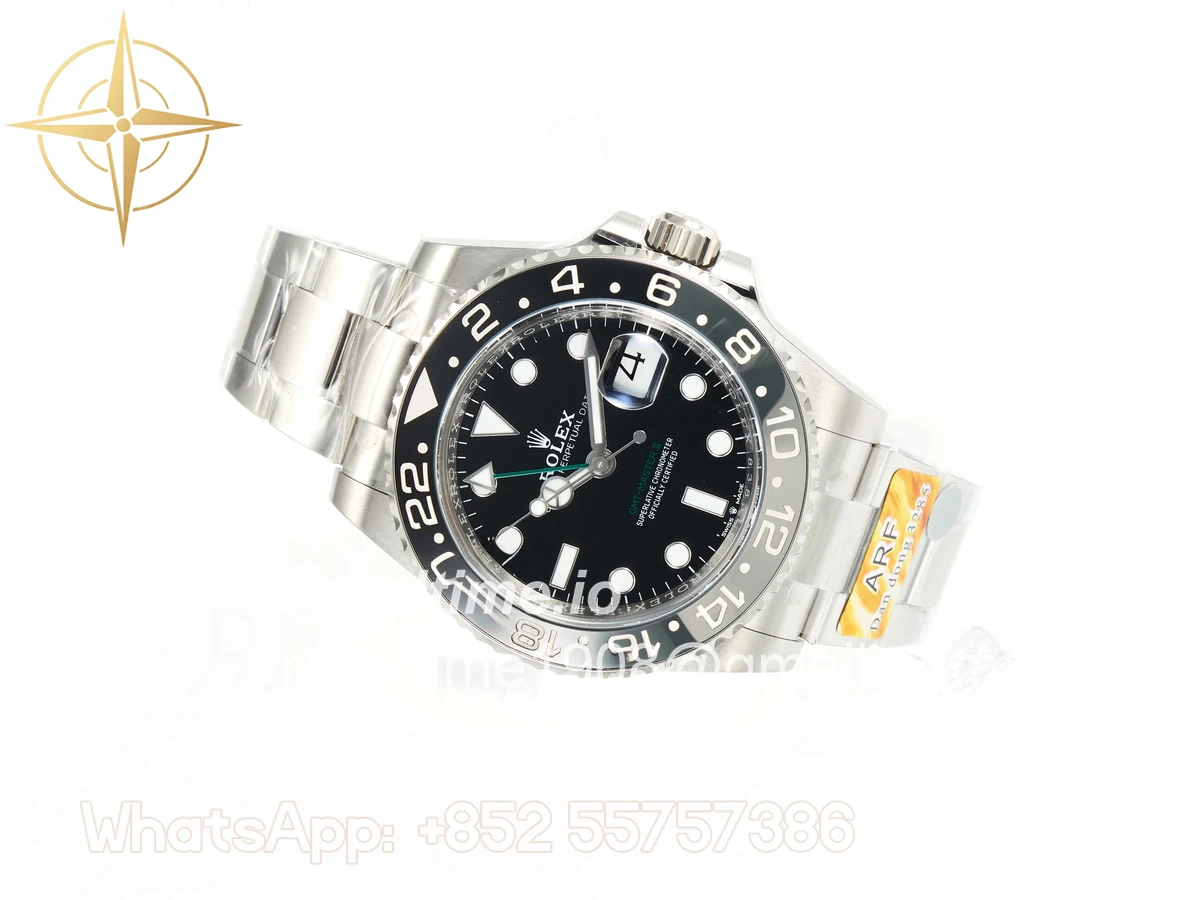 Rolex GMT-Master II 126710 GRNR Black/Gray Ceramic ARF on Oyster Bracelet DD3285 CHS V3 - Image 4