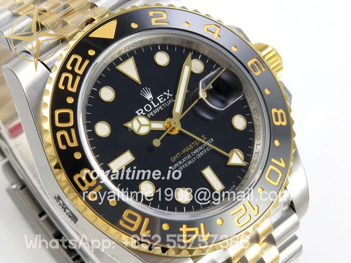 Rolex GMT-Master II 126713 GRNR Gain Weight VSF Black Dial On SS/YG Jubilee Bracelet DD3285 CHS - Image 4