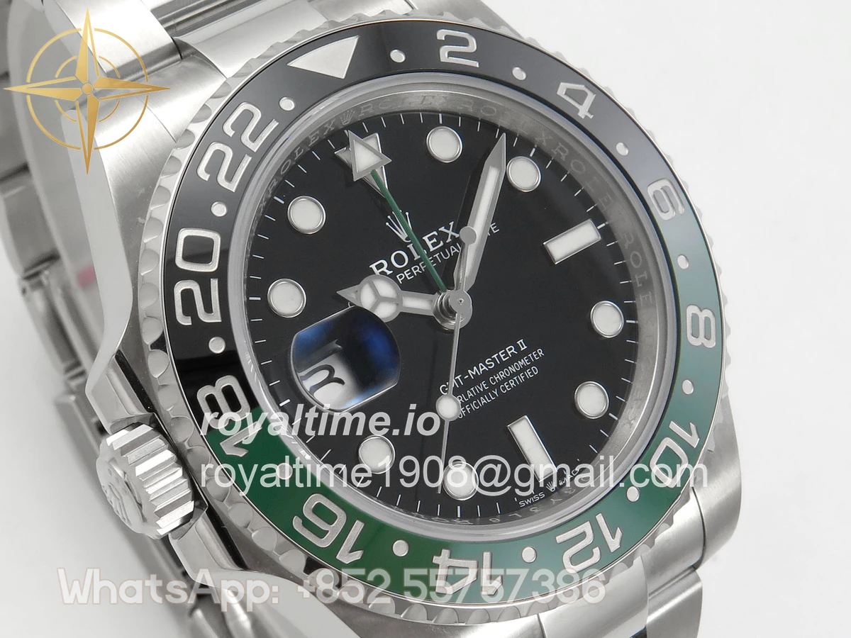 Rolex GMT-Master II 126720 VTNR 904L Steel SCF Black Dial on Jubilee Bracelet SH3285 CHS - Image 4