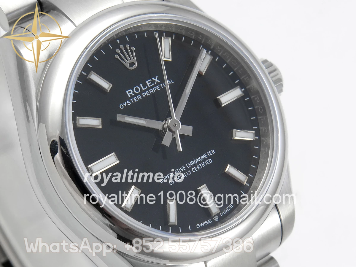 Rolex Oyster Perpetual 31mm 277200 DIWF Black Dial on SS Bracelet A2232 - Image 4