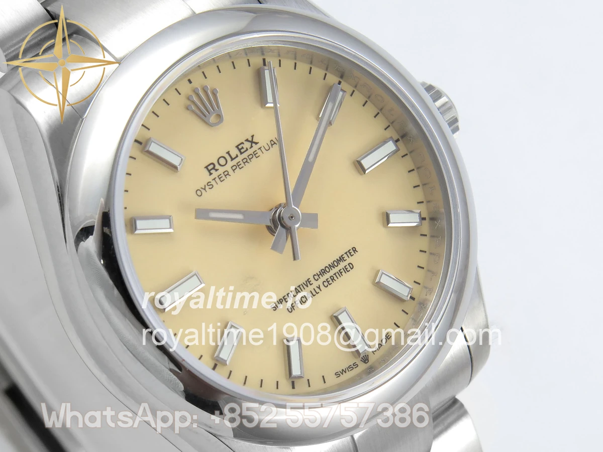 Rolex Oyster Perpetual 31mm 277200 DIWF Cream Dial on SS Bracelet A2232 - Image 4