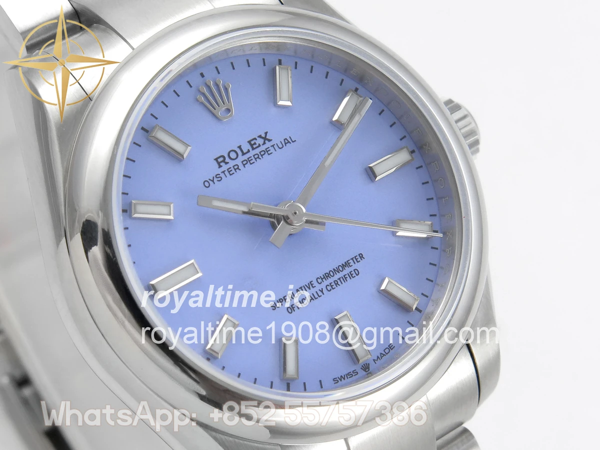 Rolex Oyster Perpetual 31mm 277200 DIWF Lavender Dial on SS Bracelet A2232 - Image 4
