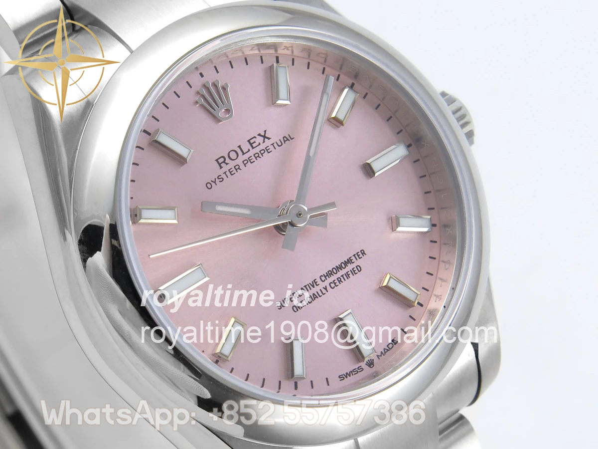 Rolex Oyster Perpetual 31mm 277200 DIWF Pink Dial on SS Bracelet A2232 - Image 4