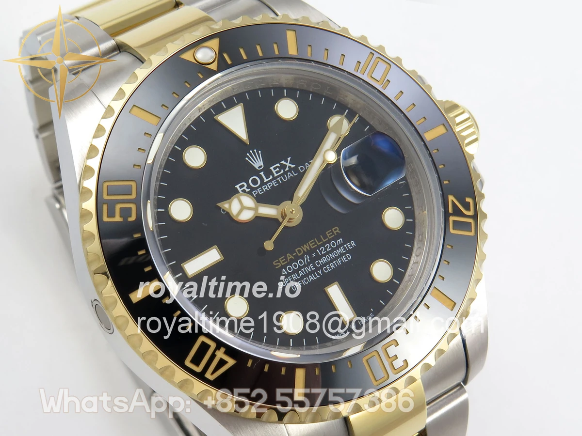 Rolex Sea-Dweller 126603 QF Black Dial on SS/YG Bracelet QF3235 - Image 4