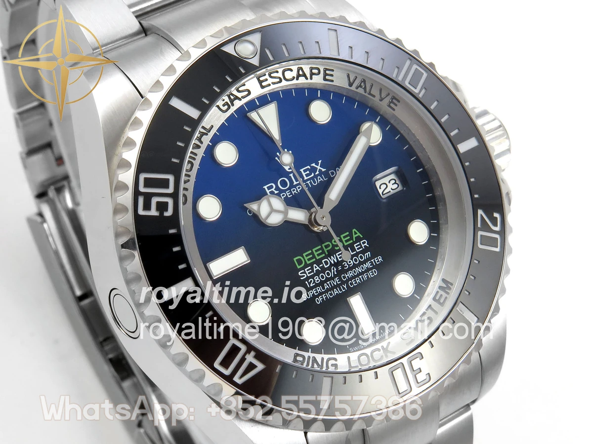 Rolex Sea-Dweller DEEPSEA 126660 “D-BLUE” QF 904L SS Case and Bracelet QF3235 - Image 4