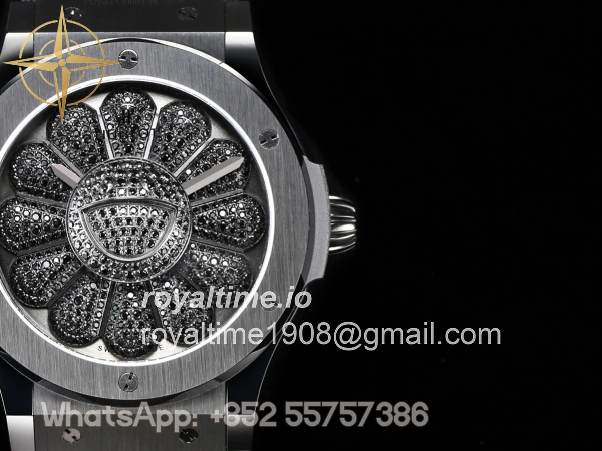 Hublot Classic Fusion Takashi Murakami 45mm Sunflower Dial on Rubber Strap - Image 4