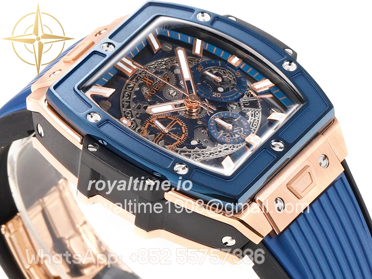 Hublot Spirit of Big Bang King Gold Blue Ceramic 42mm - Image 4