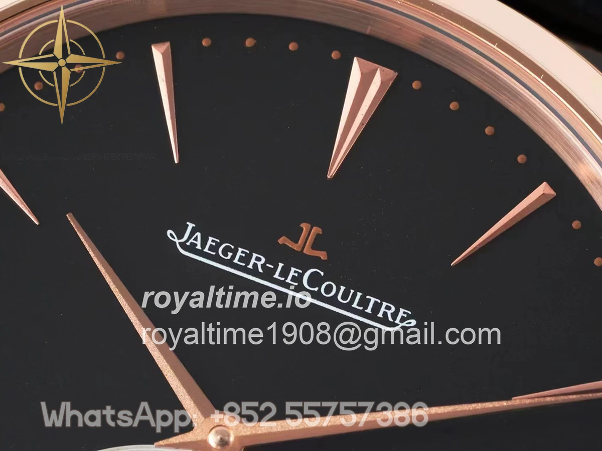 Jaeger-LeCoultre Master Control Tourbillon Black Dial in Rose Gold - Image 4