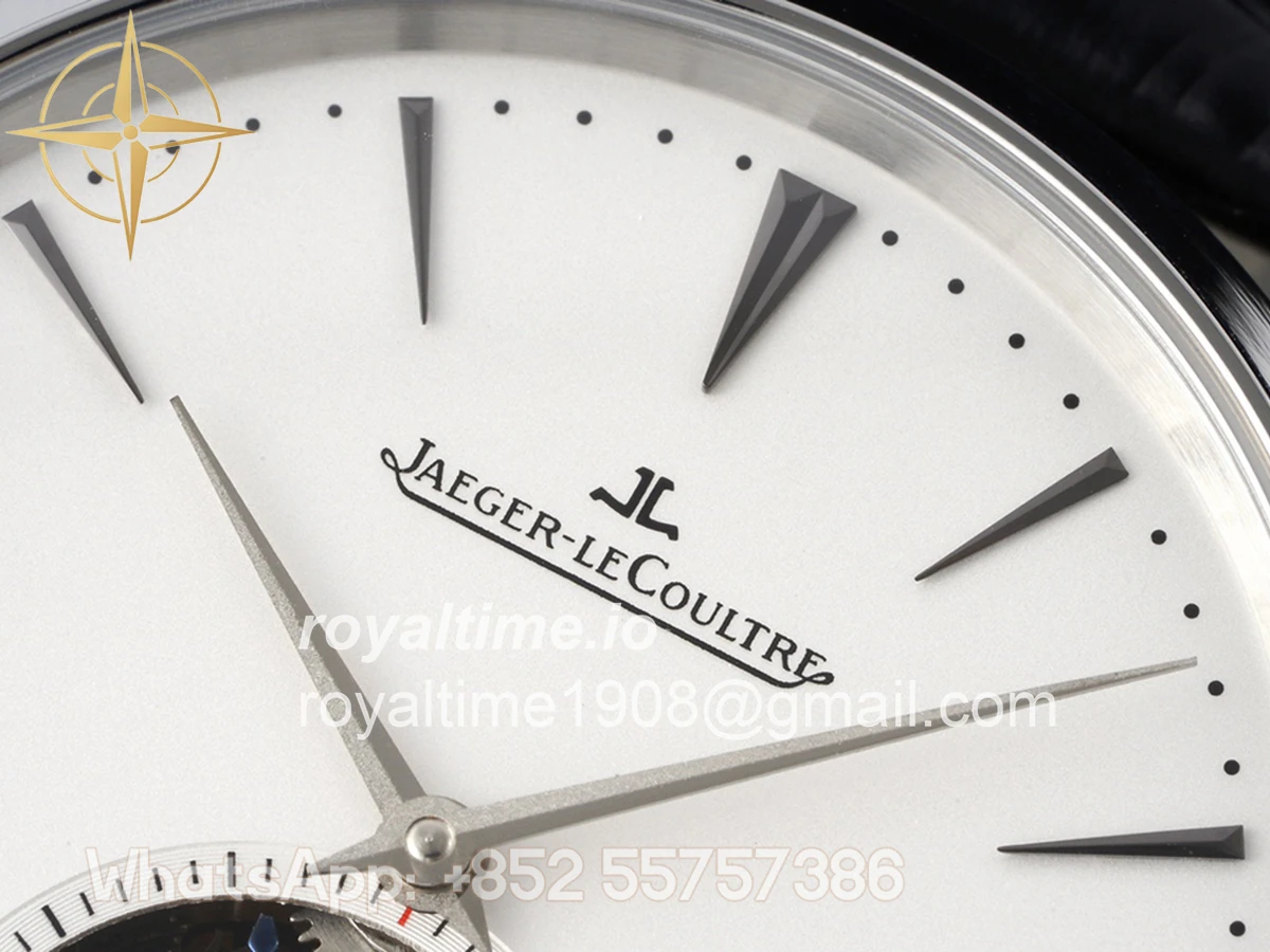 Jaeger-LeCoultre Master Control Tourbillon White Dial in Steel - Image 4