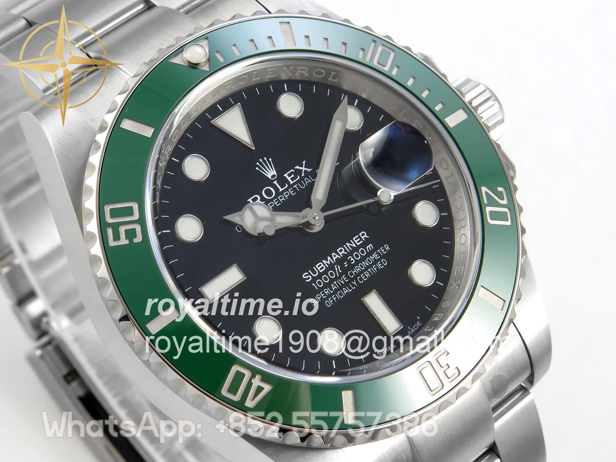 Rolex Submariner 41mm 126610 LV Kermit SCF 904L SS Case and Bracelet DD3235 - Image 4