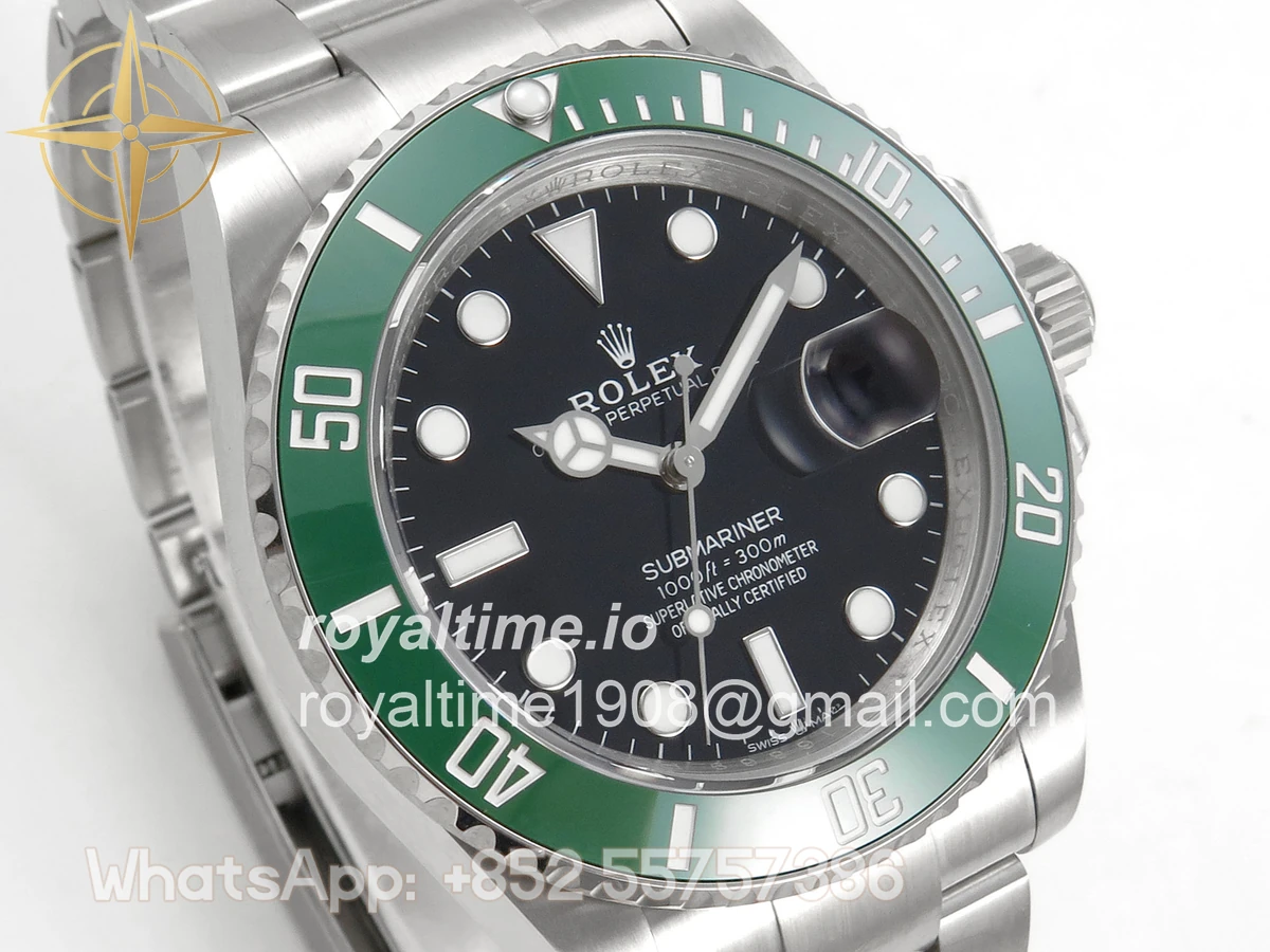 Rolex Submariner 41mm 126610 LV QF Green Ceramic Black Dial on SS Bracelet QF3235 - Image 4