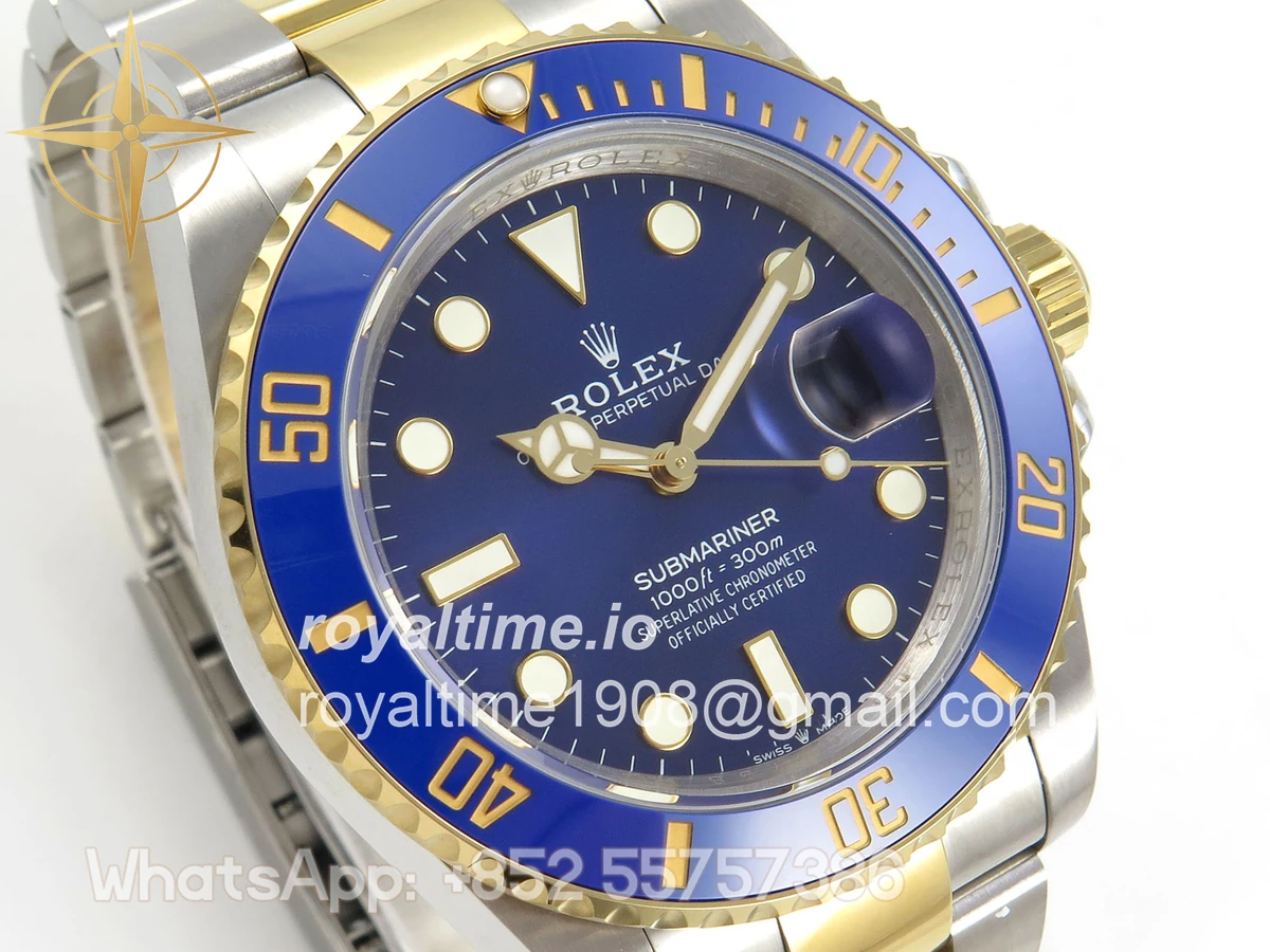 Rolex Submariner 41mm 126613 LB QF Blue Dial on SS/YG Bracelet QF3235 - Image 4