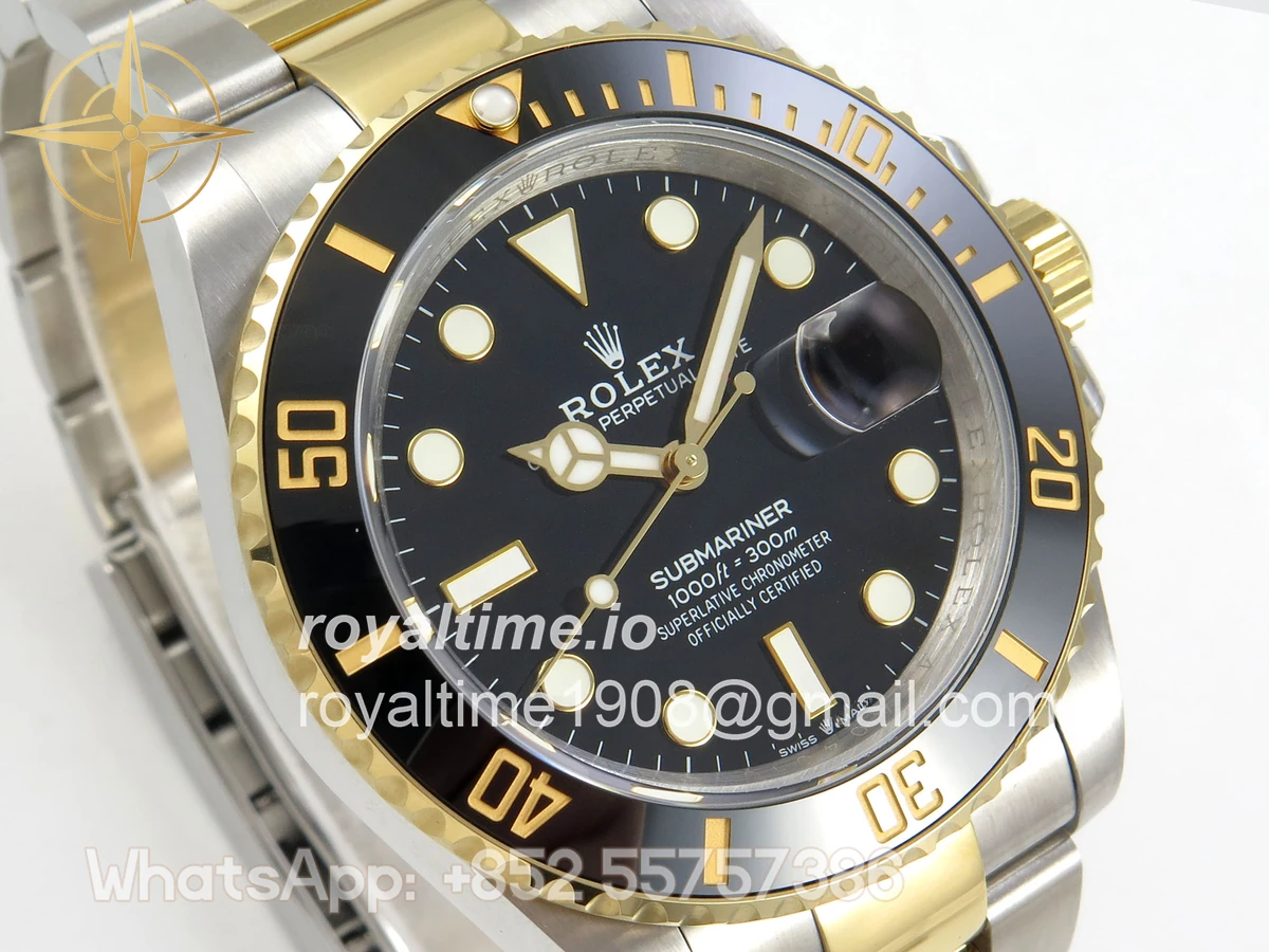 Rolex Submariner 41mm 126613 LN QF Black Dial on SS/YG Bracelet QF3235 - Image 4