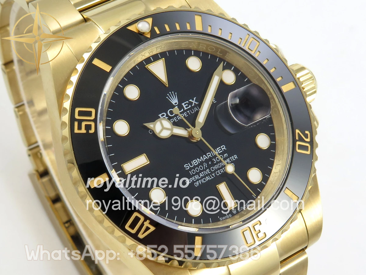 Rolex Submariner 41mm 126618 LN QF Black Dial on YG Bracelet QF3235 - Image 4
