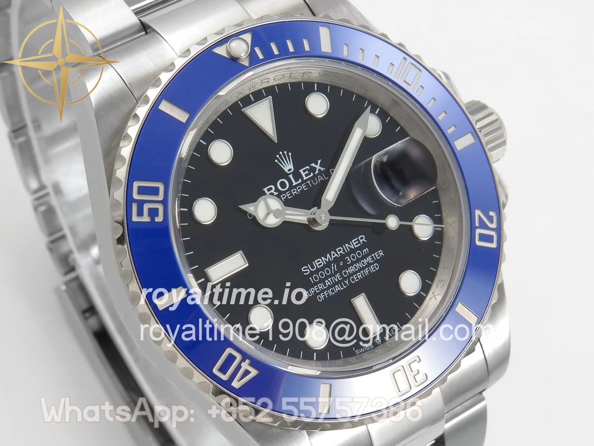 Rolex Submariner 41mm 126619 LB QF Blue Ceramic Black Dial on SS Bracelet QF3235 - Image 4