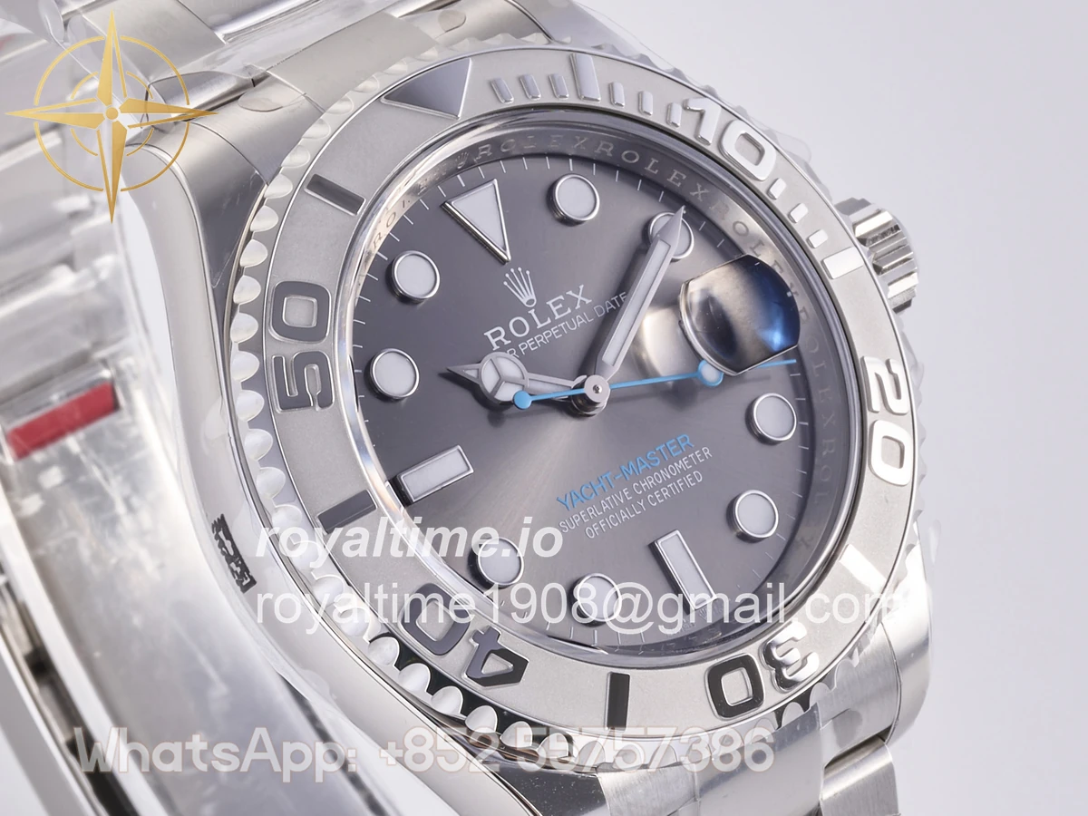 Rolex Yacht-Master 126622 904L Steel Clean Plus Gary Dial on SS Bracelet JH3235 - Image 4