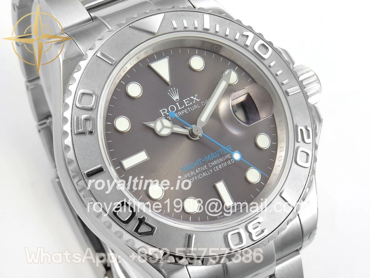 Rolex Yacht-Master 126622 904L Steel QF Gary Dial on SS Bracelet QF3235 - Image 4