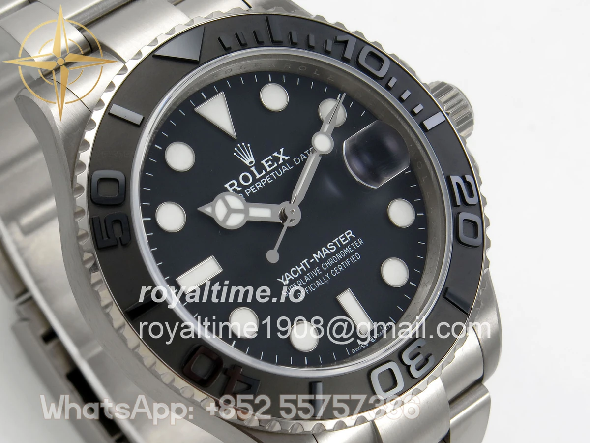 Rolex Yacht-Master 226627 Titanium QF Black Dial on Titanium Bracelet JH3235 V18 (Free Sprung) - Image 4