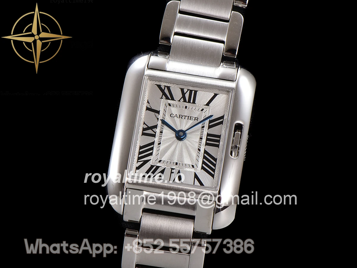 Cartier Tank Anglaise 30.2mm White Dial in Steel - Image 4