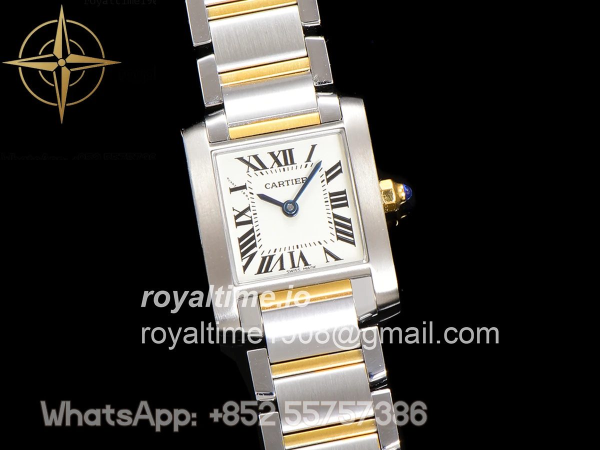 Cartier Tank Francaise Watch Small Steel/Yellow Gold - Image 4