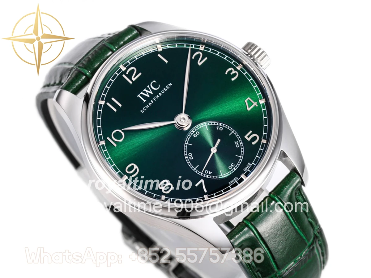 IWC Portugieser Automatic 40 IW358310 Green Dial in Steel - Image 4
