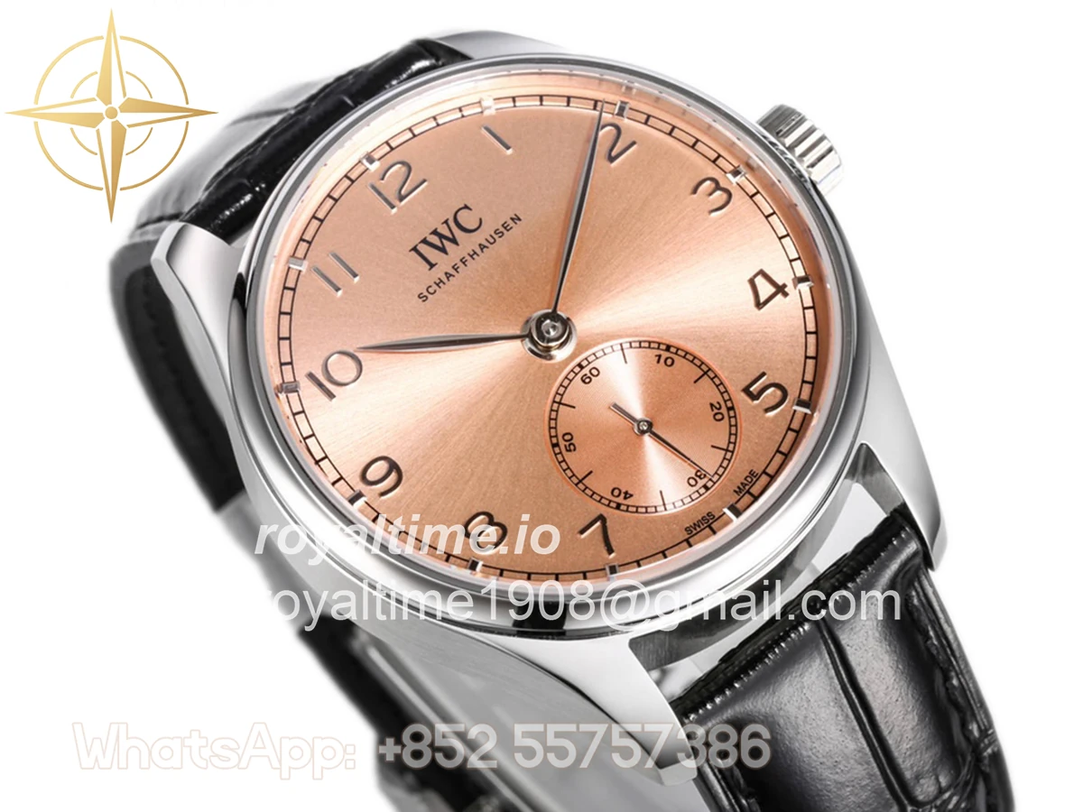 IWC Portugieser Automatic 40 IW358313 Pink Dial in Steel - Image 4