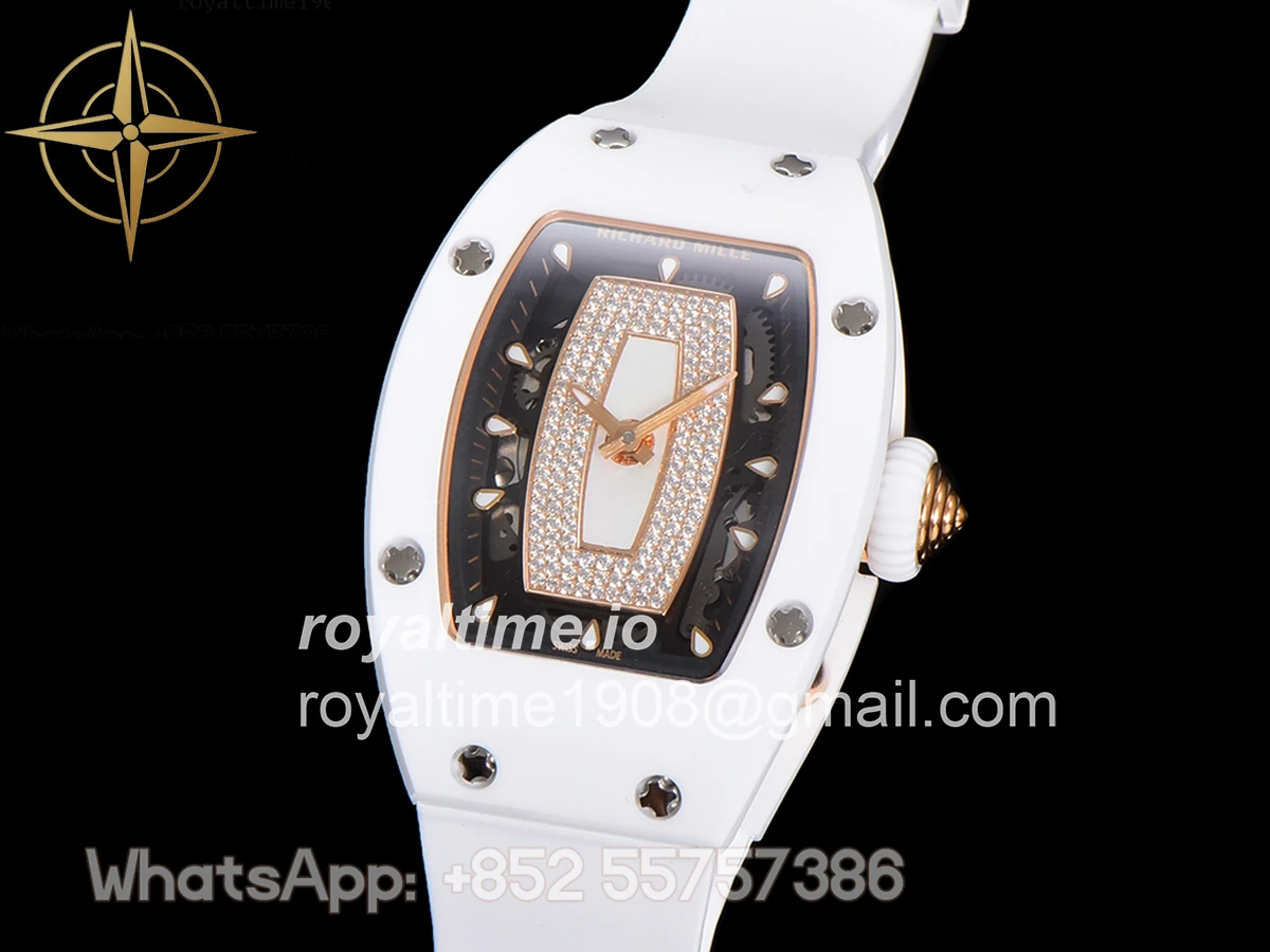Richard Mille RM 007 Automatic Ladies White Ceramic White Lips - Image 4