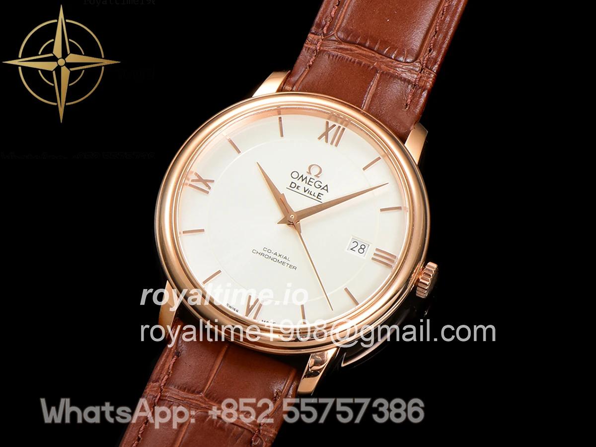 Omega De Ville Prestige Co‑Axial Master Chronometer 40mm White Dial in Rose Gold - Image 4