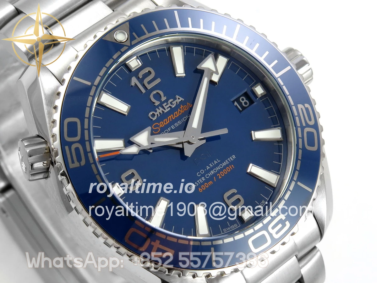 Omega Seamaster 39.5mm VSF Blue Dial on SS Bracelet VS8800 V4 - Image 4
