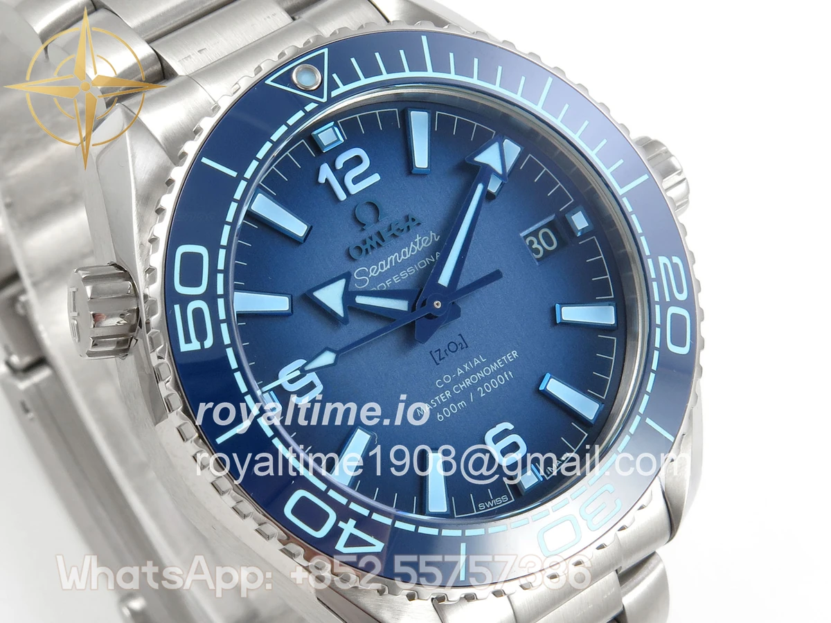Omega Seamaster 39.5mm VSF Summer Blue Dial on SS Bracelet SA8800 V4 - Image 4