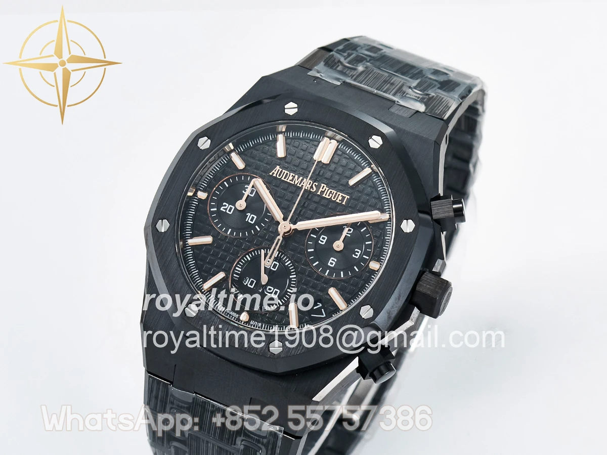 Audemars Piguet Royal Oak Chrono 26240 Black Ceramic APSF on Ceramic Bracelet SA4401 - Image 4