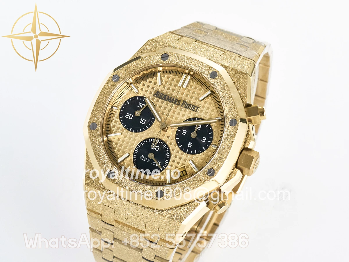 Audemars Piguet Royal Oak Chrono 26240 Frosted YG APSF YG Dial on Bracelet SA4401 - Image 4