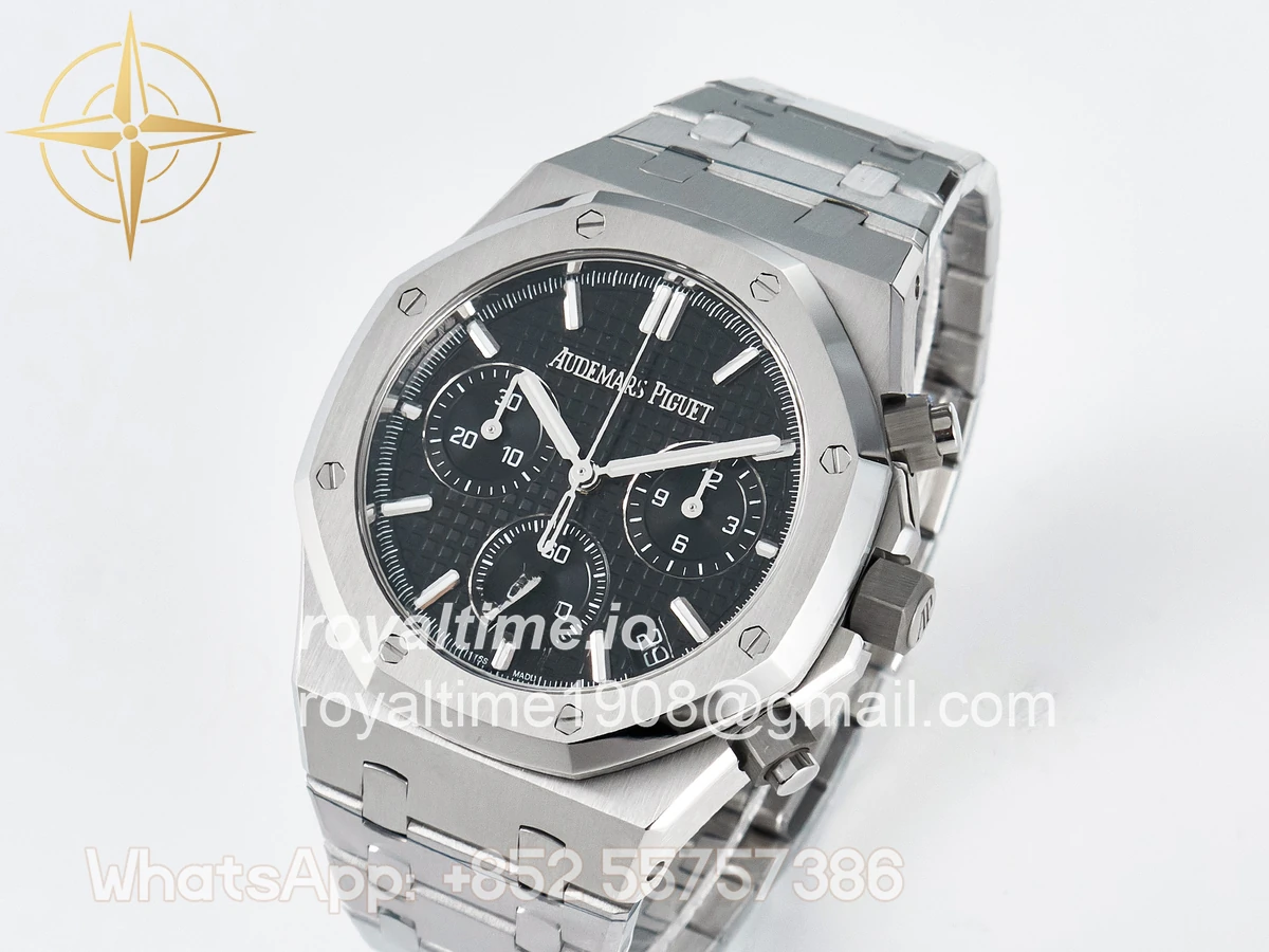 Audemars Piguet Royal Oak Chrono 26240 SS APSF Black Dial on SS Bracelet SA4401 - Image 4
