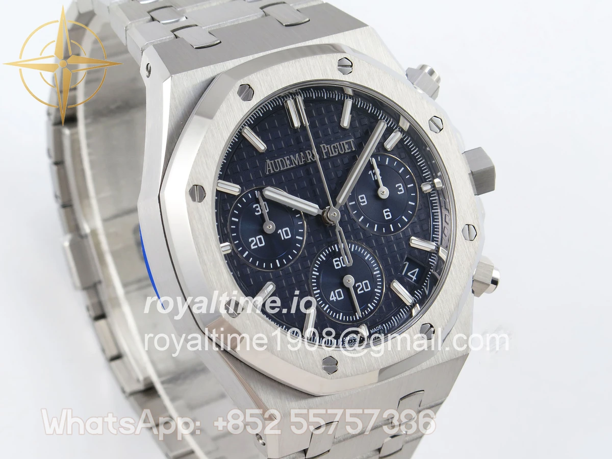 Audemars Piguet Royal Oak Chrono 26240 SS APSF Green Dial on SS Bracelet SA4401 V2 (Free Sprung) - Image 4