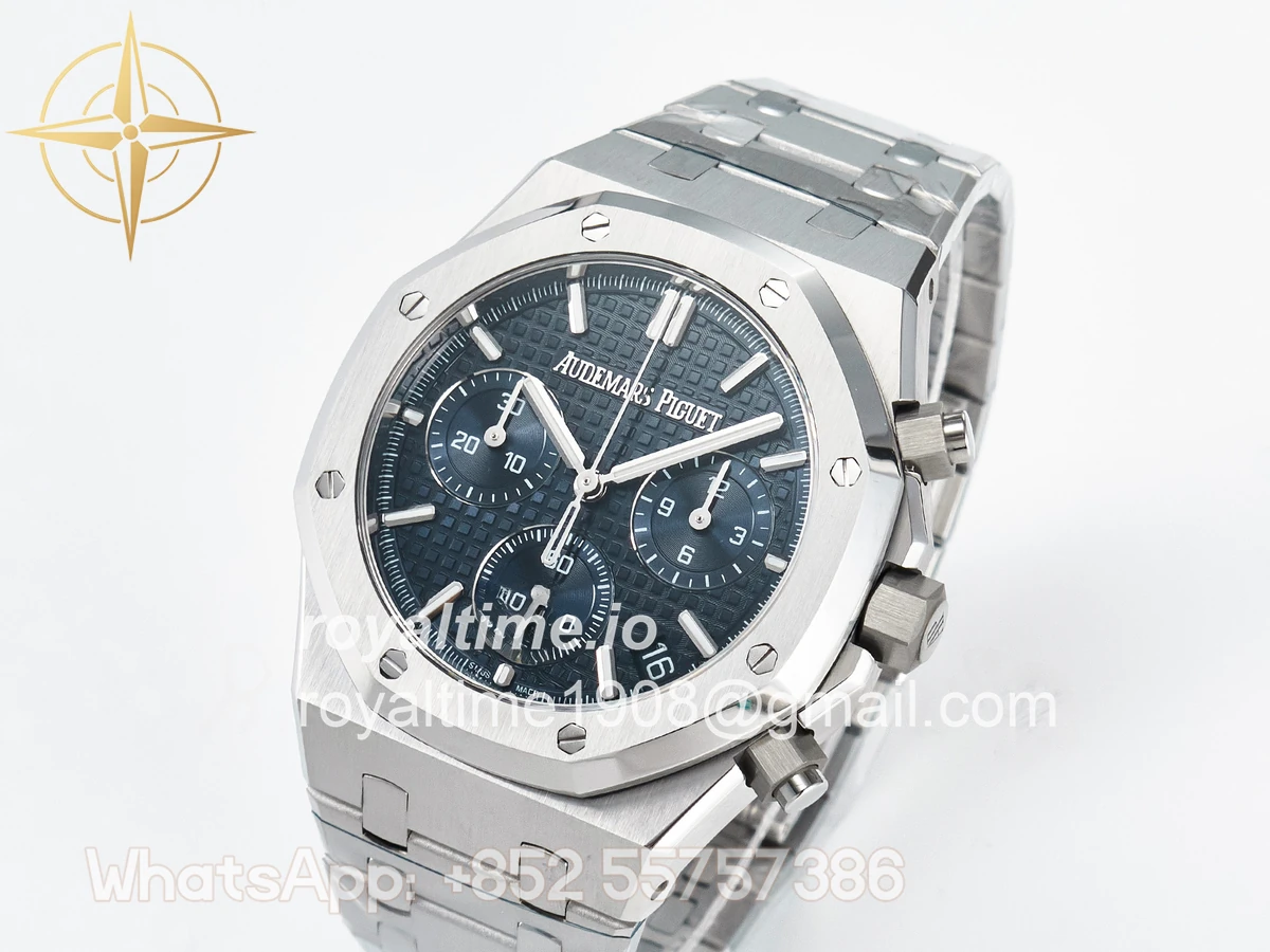 Audemars Piguet Royal Oak Chrono 26240 SS APSF Blue Dial on SS Bracelet SA4401 - Image 4