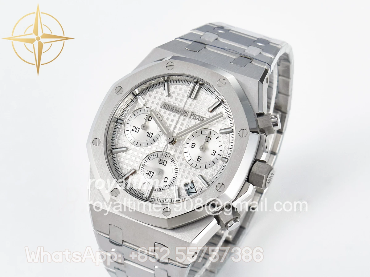 Audemars Piguet Royal Oak Chrono 26240 SS APSF Silver Dial on SS Bracelet SA4401 - Image 4