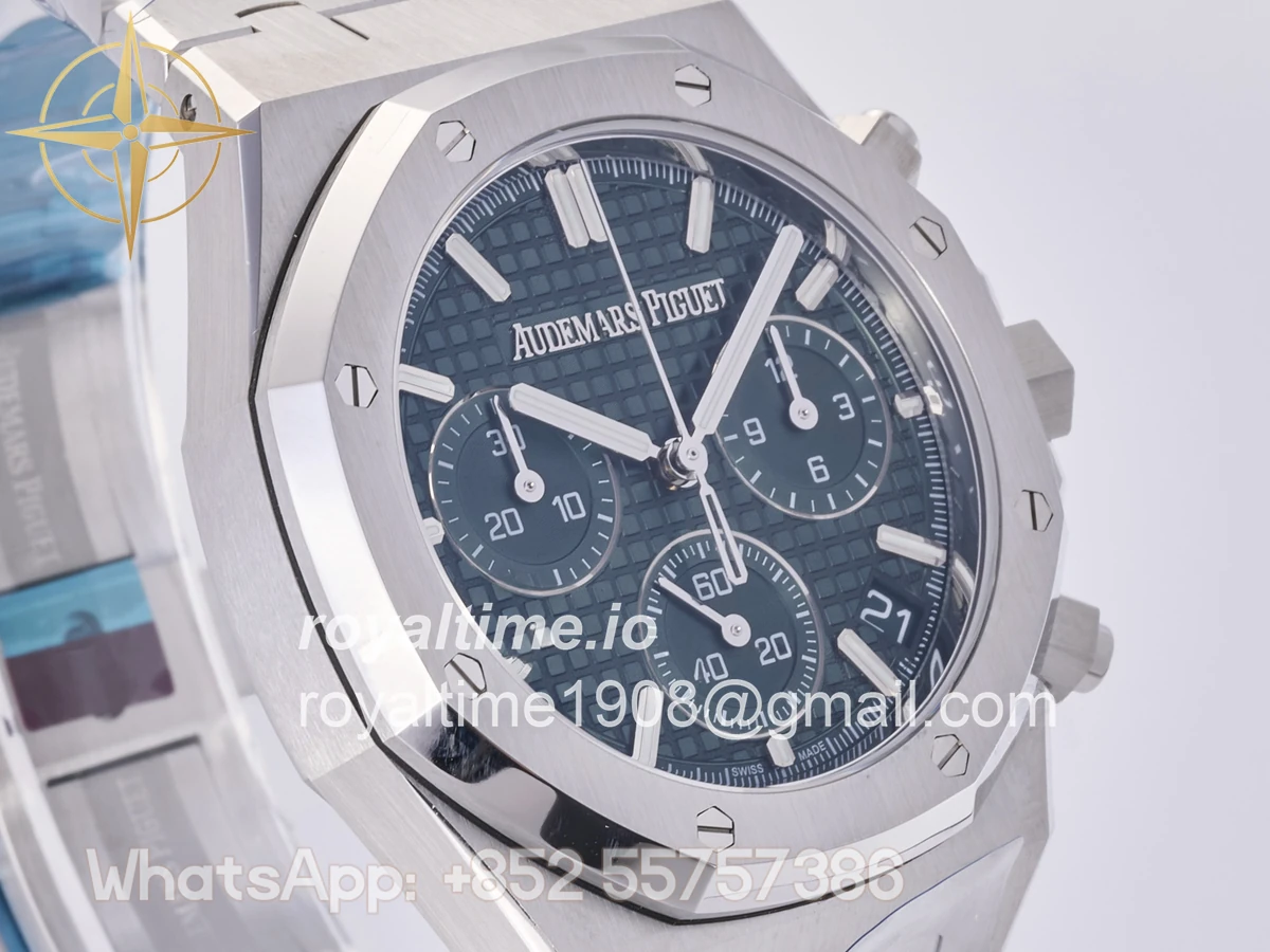 Audemars Piguet Royal Oak Chrono 26240 SS DDF Green Dial on SS Bracelet DD4401 (50th Anniversary) - Image 4