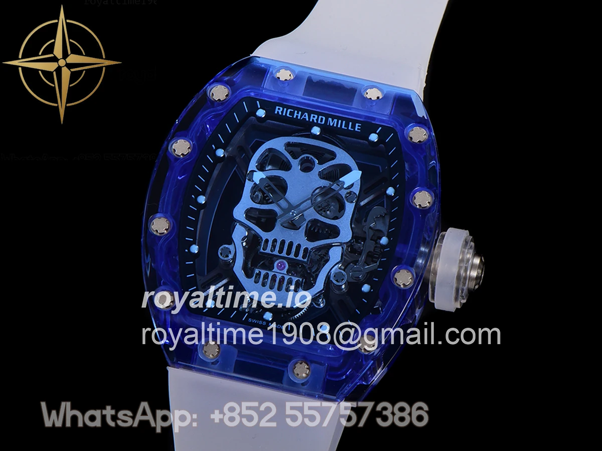 Richard Mille RM 027-01 Tourbillon Blue Sapphire Skull - Image 4