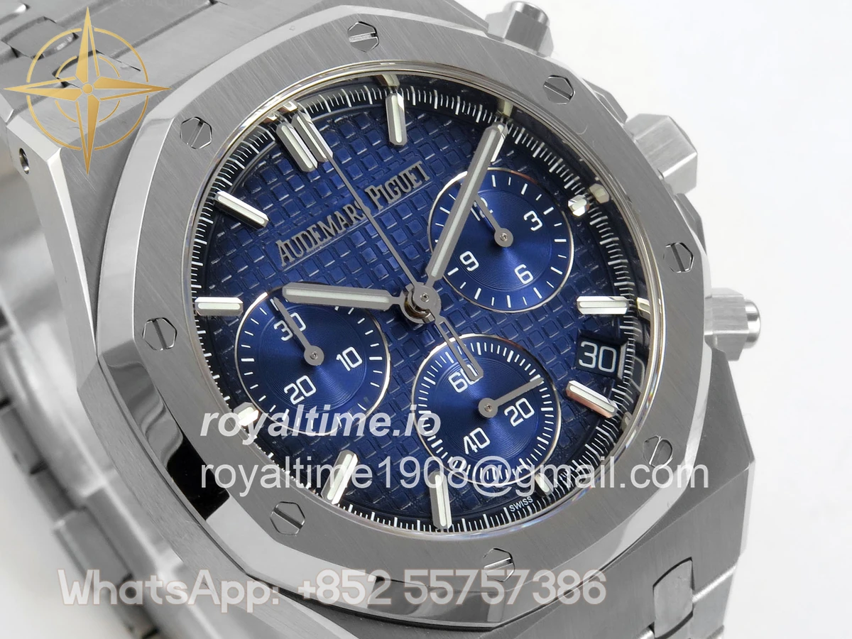 Audemars Piguet Royal Oak Chrono 26240 SS DDSF Blue Ombre Dial on SS Bracelet DD4401 - Image 4