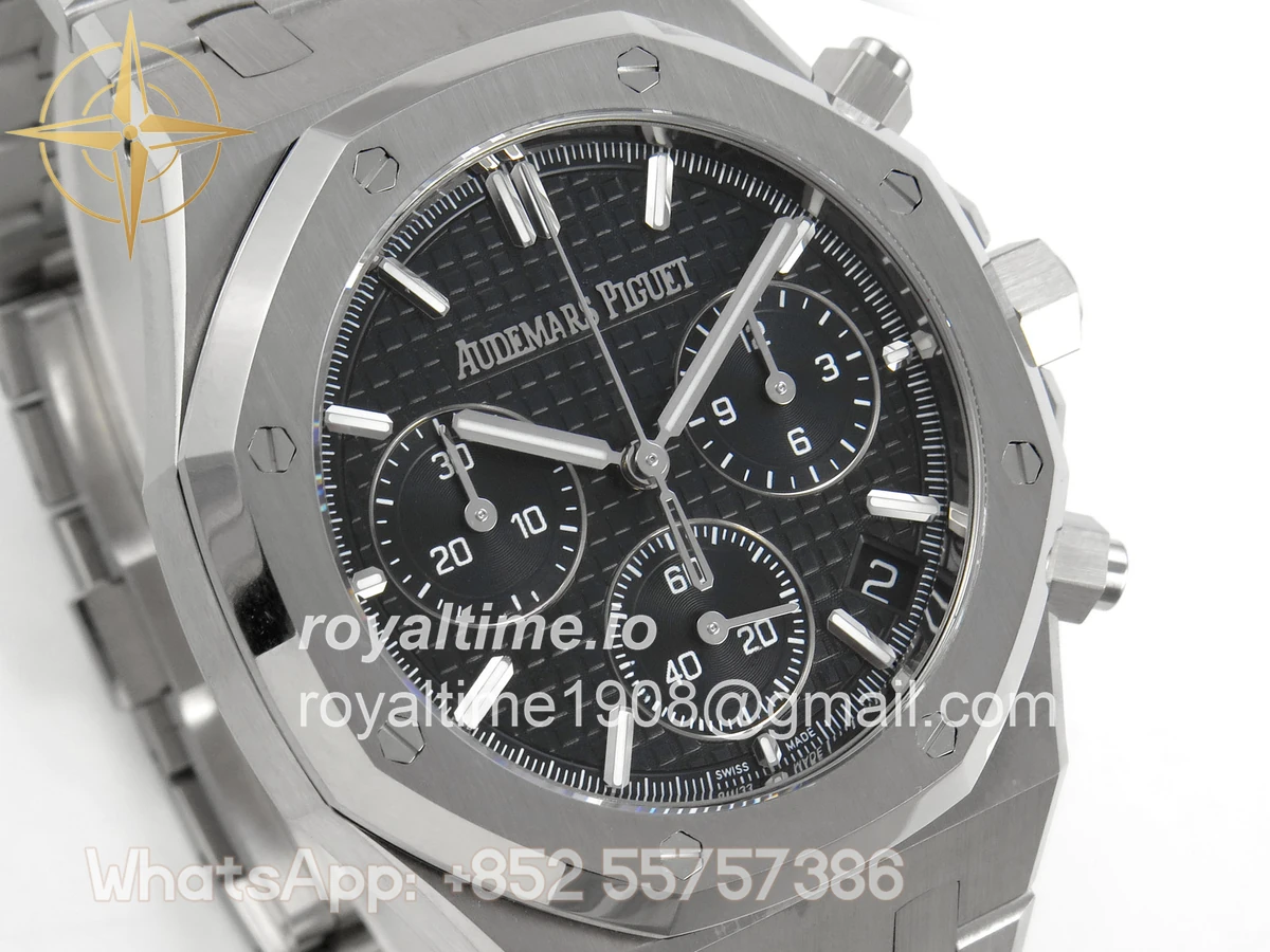 Audemars Piguet Royal Oak Chrono 26240 SS TOPF Black Dial on SS Bracelet SA4401 - Image 4