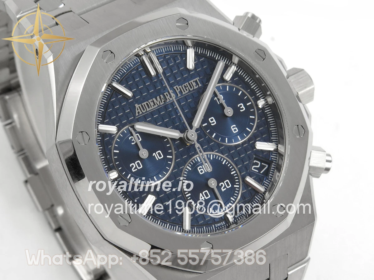 Audemars Piguet Royal Oak Chrono 26240 SS TOPF Blue Dial on SS Bracelet SA4401 - Image 4