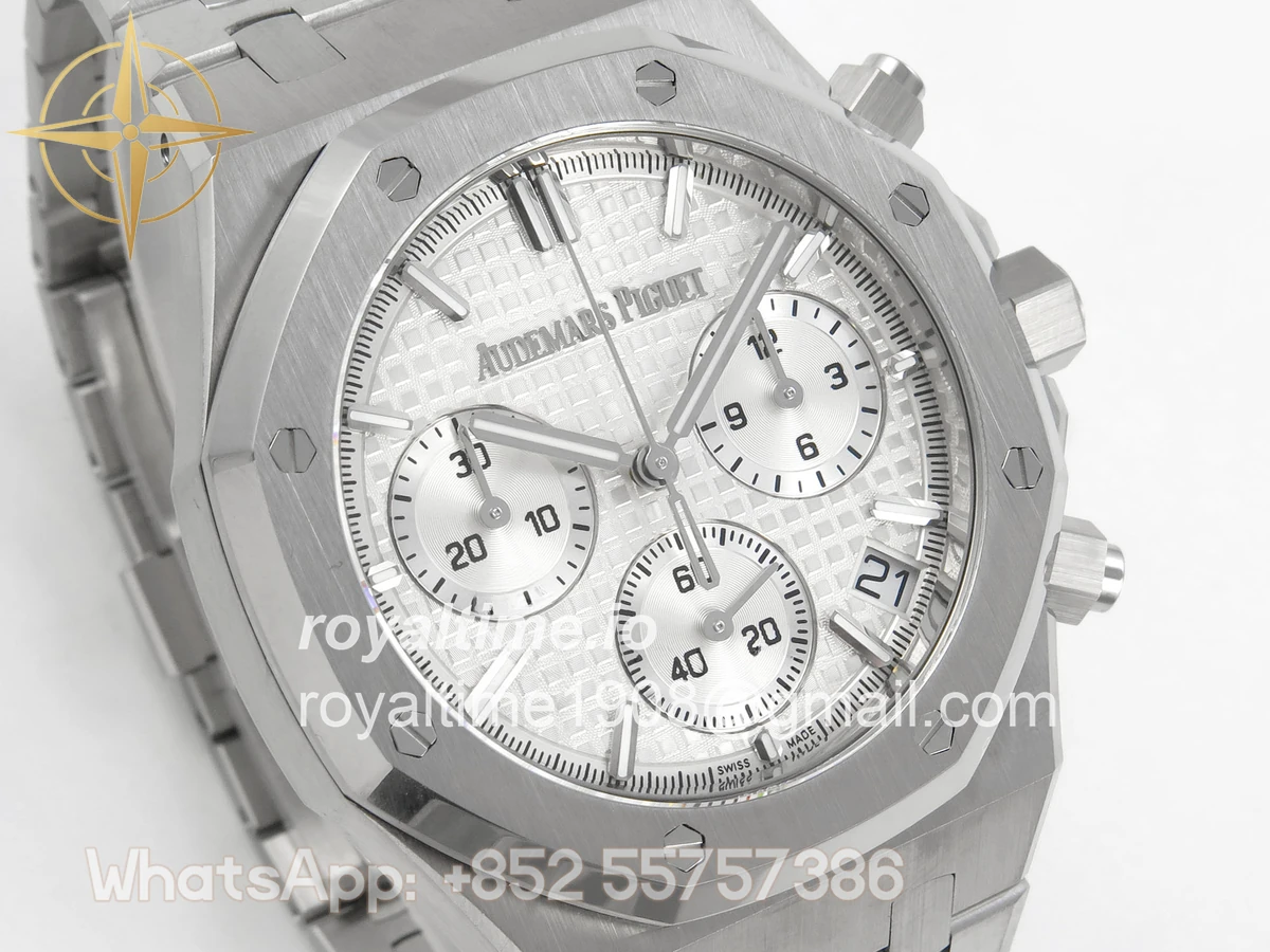 Audemars Piguet Royal Oak Chrono 26240 SS TOPF Sliver Dial on SS Bracelet SA4401 - Image 4