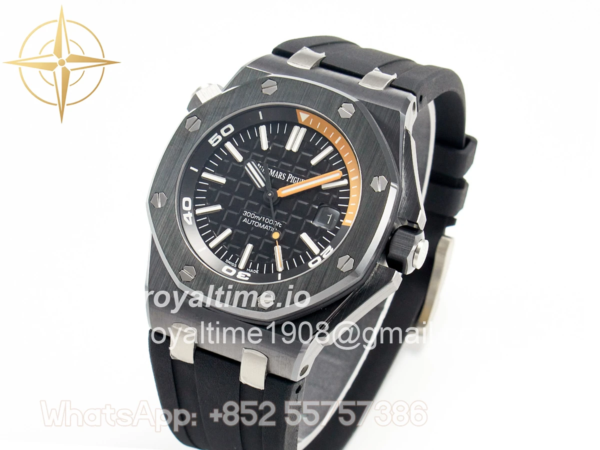 Audemars Piguet Royal Oak Offshore Diver 15707 Black Ceramic ZF SA3120 - Image 4